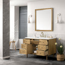 James Martin Laurent 48" Dual Mount Single Bathroom Vanity, Light Natural Oak
