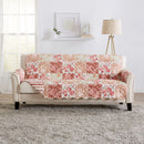 Reversible Floral Patchwork Furniture Protector - Maribel Collection by Great Bay Home