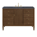 James Martin Myrrin 48" Single Bathroom Vanity, Mid-Century Walnut