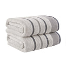 Decorative Cotton Stripe Bath Towel Set - Noelle Collection by Great Bay Home