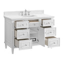 James Martin Lorelai 48" Single Bathroom Vanity, Bright White