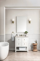 James Martin Breckenridge 30" Single Bathroom Vanity, Bright White