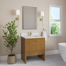 James Martin Hudson 30" Single Bathroom Vanity, Honey Oak