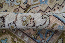 Olive And Peach Traditional Design Hand Knotted Wool Rug by The Rug Decor