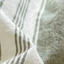 GobekUsa Cotton Striped Bedding Set Yarn Dyed Washed Duvet Cover Single Bedclothes