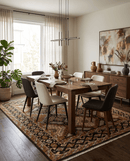 Olive Gold Black Brown Wool Area Rug - Hand-Knotted Oriental
