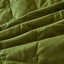 GobekUsa Cotton Lace Ruffles Quilted Bed Skirt Set with Pillowcases