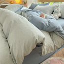 GobekUsa Cozy Striped Cotton Bedding Set - Breathable & Soft Quilt Kit