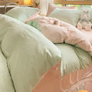 GobekUsa Cozy Striped Cotton Bedding Set - Breathable & Soft Quilt Kit