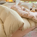 GobekUsa Cozy Striped Cotton Bedding Set - Breathable & Soft Quilt Kit