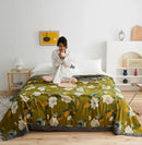 GobekUsa Cotton Gauze Plaid Blanket - Super Soft Bed Throw Blanket