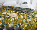 GobekUsa Cotton Gauze Plaid Blanket - Super Soft Bed Throw Blanket