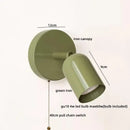 GobekUsa LED Wall Sconce Pull Chain Switch Cream Style Stair Light Fixture