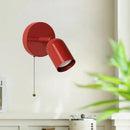GobekUsa LED Wall Sconce Pull Chain Switch Cream Style Stair Light Fixture