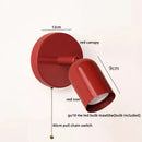 GobekUsa LED Wall Sconce Pull Chain Switch Cream Style Stair Light Fixture
