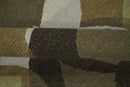 Olive, Ivory and Charcoal 6x9 Modern Abstract Hand Woven Soumak Dhurrie Wool Area Rug by The Rug Decor