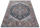 Oliver Traditional Turkish Design Rust And Charcoal Hand Knotted Wool Rug by The Rug Decor