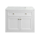 James Martin Chicago 36" Single Bathroom Vanity, Glossy White