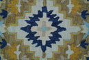 Ollie Traditional Blue And Ivory Hand Tufted Wool Rug