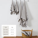Decorative Cotton Stripe Bath Towel Set - Noelle Collection by Great Bay Home