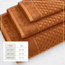 Cotton Diamond Waffle Weave Bath Towel Set - Grayson Collection by Great Bay Home