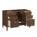 James Martin Myrrin 48" Single Bathroom Vanity, Mid-Century Walnut