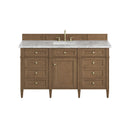 James Martin Brittany 60" Single Bathroom Vanity, Pecan