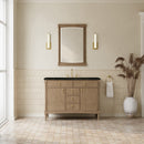 James Martin Kinnsden 48" Single Bathroom Vanity, Weathered Oak