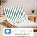 Oversized Striped Border Cabana Beach Towel - Santa Cruz by Great Bay Home