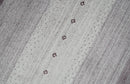 Ombre Purple and Ivory 5x7 Striped Wool and Bamboo Silk Hand Knotted Southwestern Gabbeh Rug | HL28