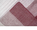 Ombre Purple and Ivory 5x7 Striped Wool and Bamboo Silk Hand Knotted Southwestern Gabbeh Rug | HL28