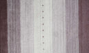 Ombre Purple and Ivory 5x7 Striped Wool and Bamboo Silk Hand Knotted Southwestern Gabbeh Rug | HL28