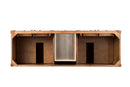 James Martin Brittany 72" Double Bathroom Vanity, Saddle Brown