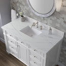 James Martin Bristol 48" Single Bathroom Vanity, Bright White