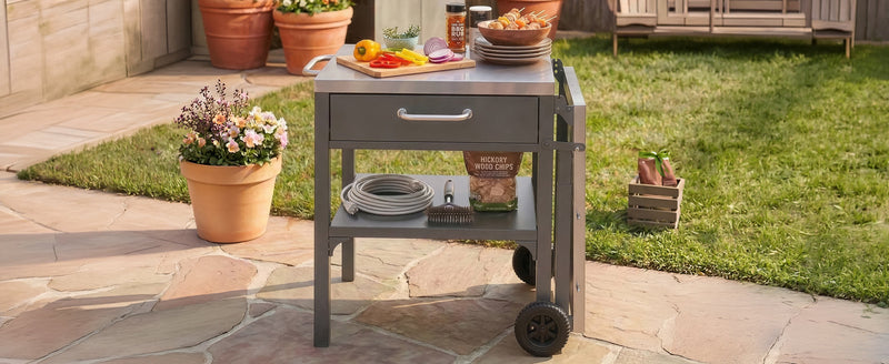 Outdoor Kitchen Cart Foldable Outdoor Prep Station, photo 16 of 18