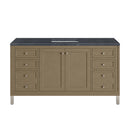 James Martin Chicago 60" Single Bathroom Vanity, Walnut Whisper