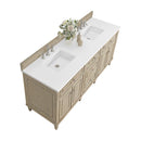 James Martin Lorelai 72" Double Bathroom Vanity, Whitewashed Oak