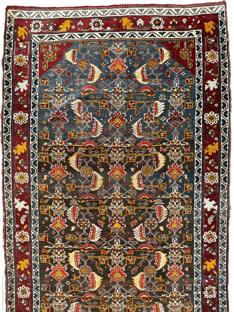 One of a Kind Persian Kashkuli Runner - 3’2" X 6’8"
