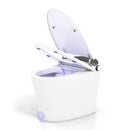 One-Piece Smart 1.16 GPF Elongated Bidet Toilet Seat with Night Light-White by LJGDeals