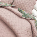 Floral Print & Scalloped Cotton Quilt Set - Gwen Collection by Great Bay Home