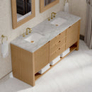 James Martin Solene 72" Double Bathroom Vanity, Seaside Oak