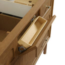 James Martin Laurent 48" Dual Mount Single Bathroom Vanity, Honey Oak