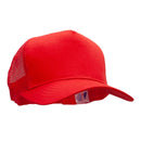 5 Panel High Profile Poly Cotton Twill Mesh Trucker Cap