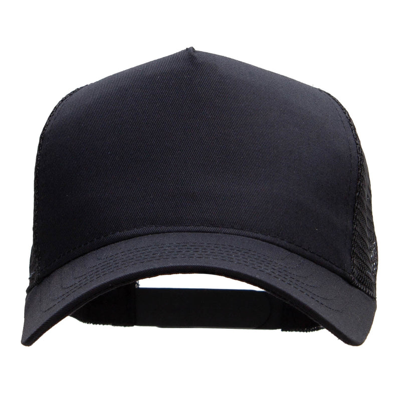 5 Panel High Profile Poly Cotton Twill Mesh Trucker Cap
