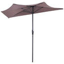 9Ft Patio Bistro Half Round Umbrella by LJGDeals