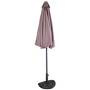 9Ft Patio Bistro Half Round Umbrella by LJGDeals