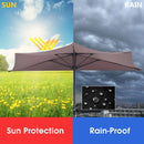 9Ft Patio Bistro Half Round Umbrella by LJGDeals