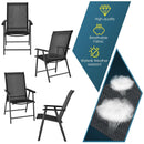 4-Pack Patio Folding Chairs Portable for Outdoor Camping by LJGDeals