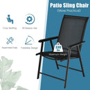4-Pack Patio Folding Chairs Portable for Outdoor Camping by LJGDeals