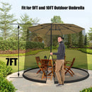 9 -10 Feet Outdoor Umbrella Table Screen Mosquito Bug Insect Net by LJGDeals